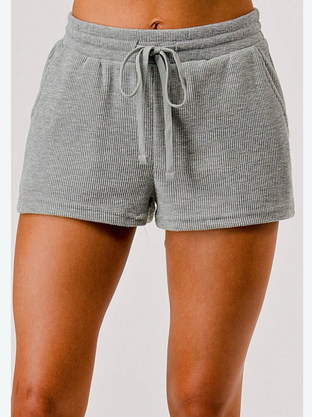 🩵NEW Isabel Hayley Velour Drawstring Lounge Shorts - Light Blue